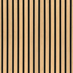 Akustikpanel i egetræsfiner 2400x520x18 mm