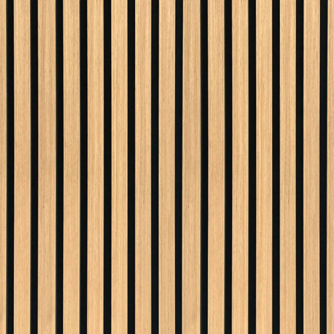 Akustikpanel i egetræsfiner 2400x520x18 mm
