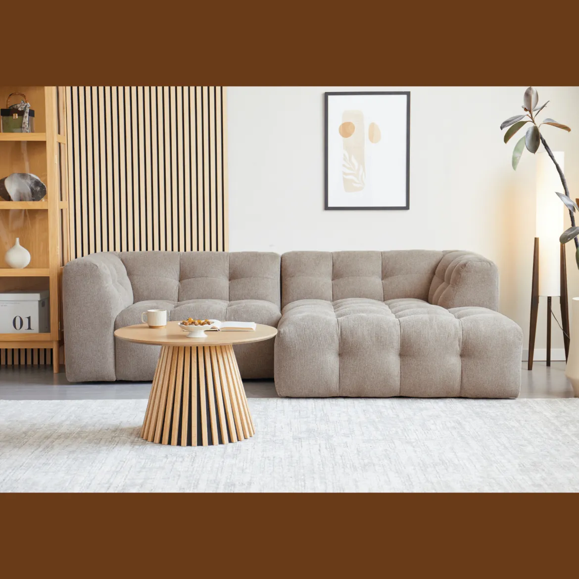 Akustikpanel i egetræsfiner 2400x520x18 mm
