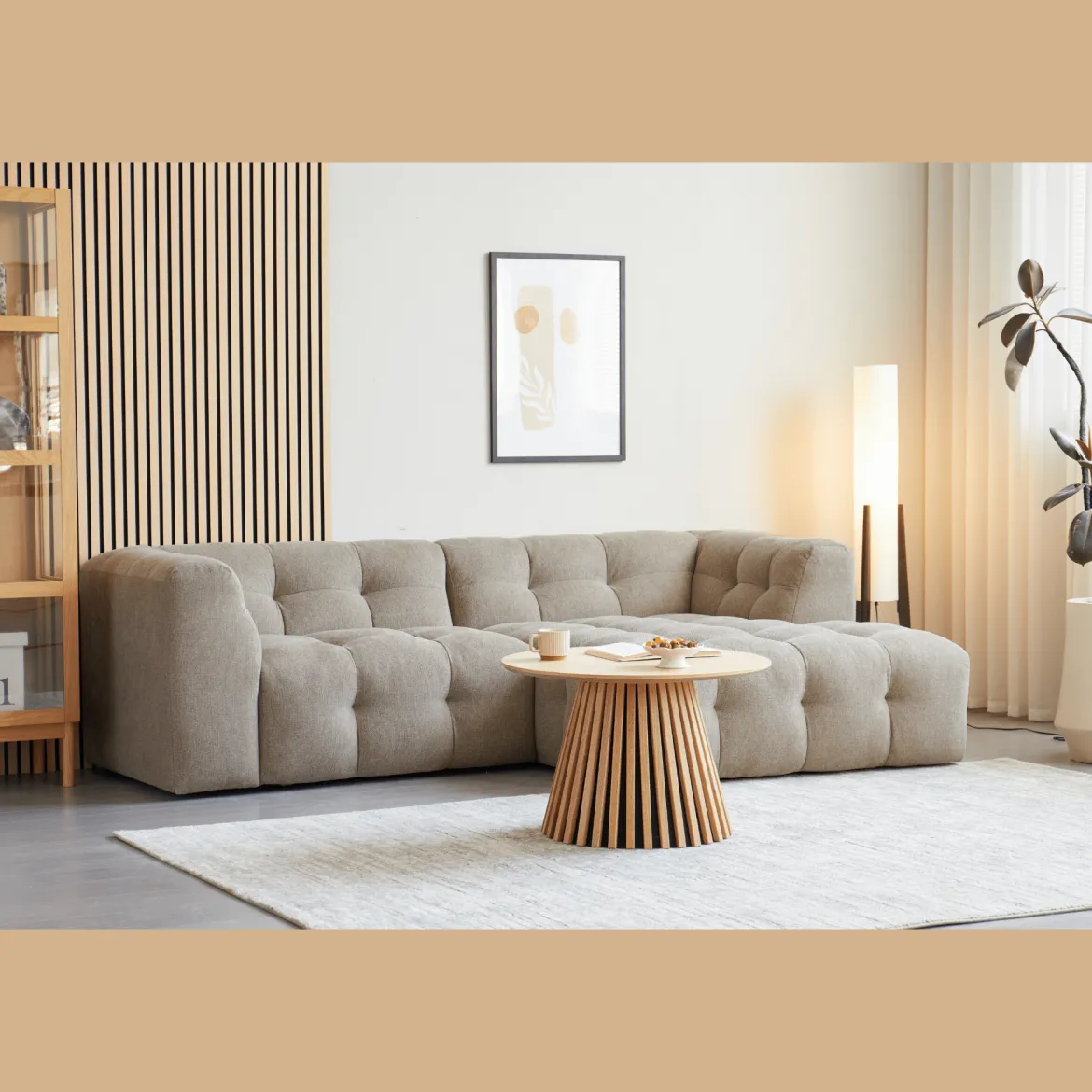 Akustikpanel i egetræsfiner 2400x520x18 mm