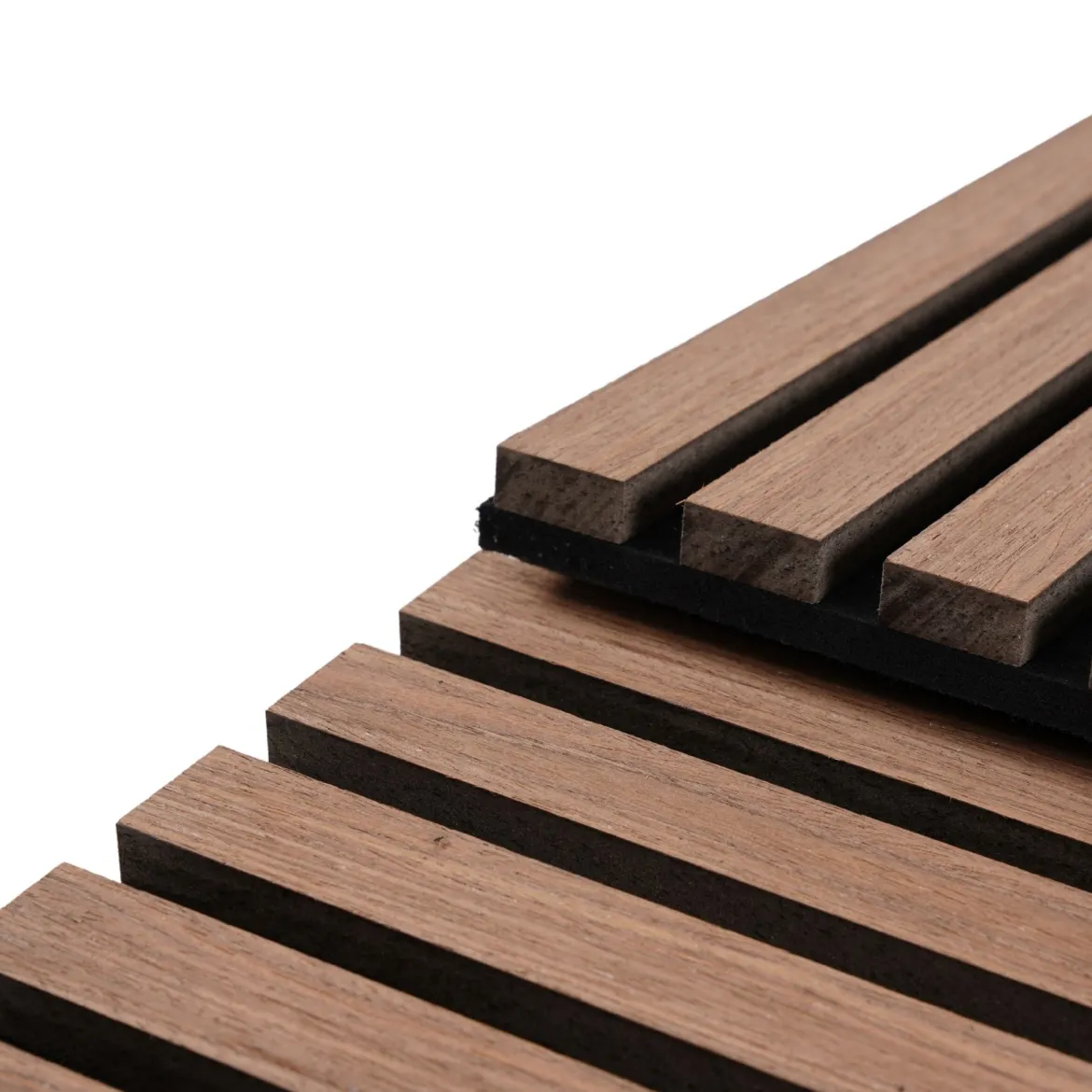 Akustikpanel i røget egetræsfiner 2400x520x18 mm