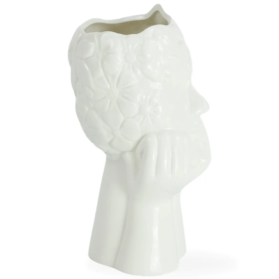 Asti keramik vase i hvid 19,8 cm