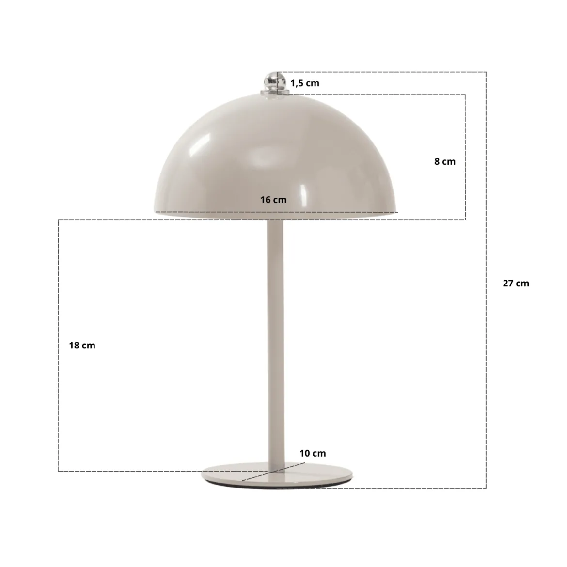 Bloom bordlampe Sort