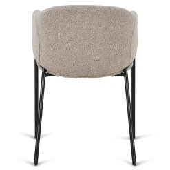 Carolina spisebordsstol i beige boucle