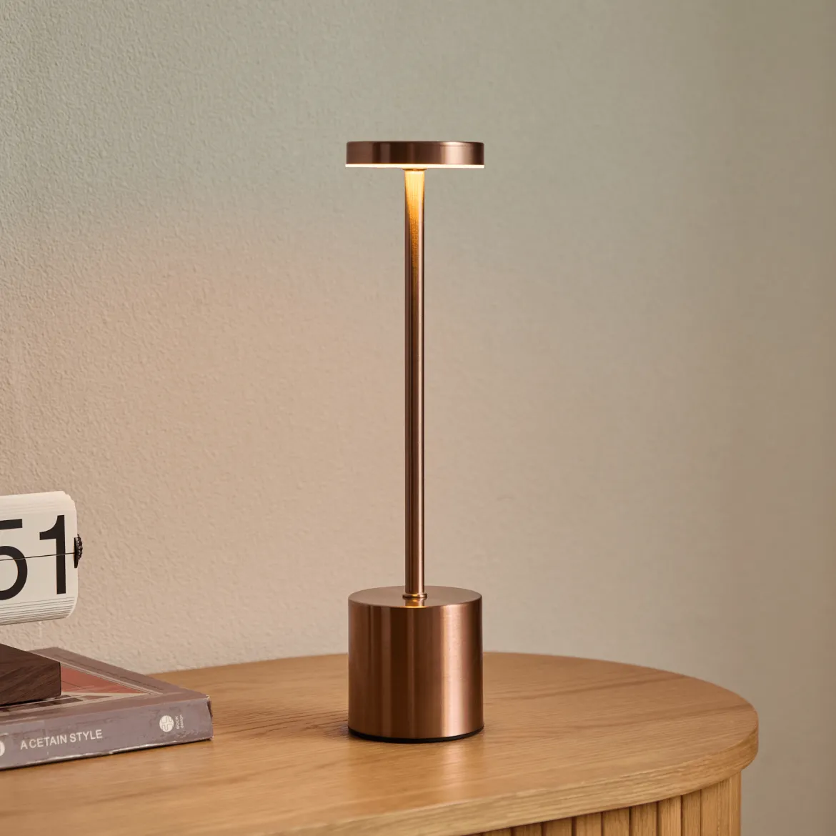Elvis LED bordlampe bronze