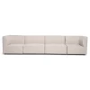 Emilia modulsofa i beige 4 moduler L: 328 X D: 79 X H: 72 cm