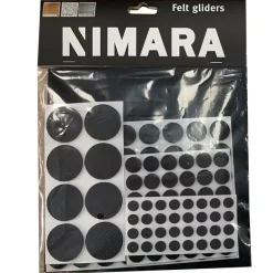 Filtpuder/møbelpuder til gulvbeskyttelse (125 stk/pk)