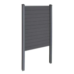 Finley komposithegn startmodul - H: 180 x L: 95 cm - Antracitgrå/sort