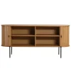 Florence jalousi skab med lameller i eg 160x45x75 cm