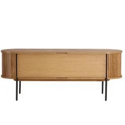 Florence jalousi tv-bord med lameller i eg 138x40x55 cm