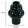 Foxy glas vase sort 21 cm