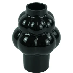 Foxy glas vase sort 21 cm