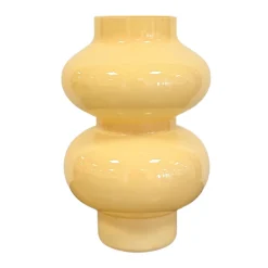 Gaia glasvase gul 21 cm