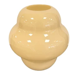 Gina glasvase gul 20 cm