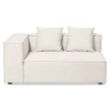 Hailey - Højrevendt chaiselong modulsofa i beige med 2 moduler L: 294 X D: 148 X H: 65 cm