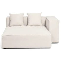 Hailey - Højrevendt chaiselong modulsofa i beige med 3 moduler L: 415 X D: 148 X H: 65 cm
