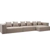 Hailey - Højrevendt chaiselong modulsofa i sand med 3 moduler L: 415 X D: 148 X H: 65 cm