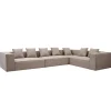 Hailey - Hjørnesofa modulsofa i sand med 4 moduler (Opstilling 2) L: 368 X D: 247 X H: 65 Cm