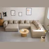 Hailey - U-sofa modulsofa i sand med 4 moduler - Venstrevendt chaiselong L: 368 X D: 247 X H: 65 cm