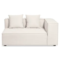 Hailey - U-sofa modulsofa i beige med 4 moduler - Venstrevendt chaiselong L: 368 X D: 247 X H: 65 cm