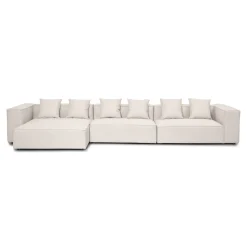 Hailey - Venstrevendt chaiselong modulsofa i beige med 3 moduler L: 415 X D: 148 X H: 65 cm