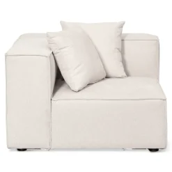 Hailey hjørne modul i beige L: 100 X D: 100 X H: 65 cm