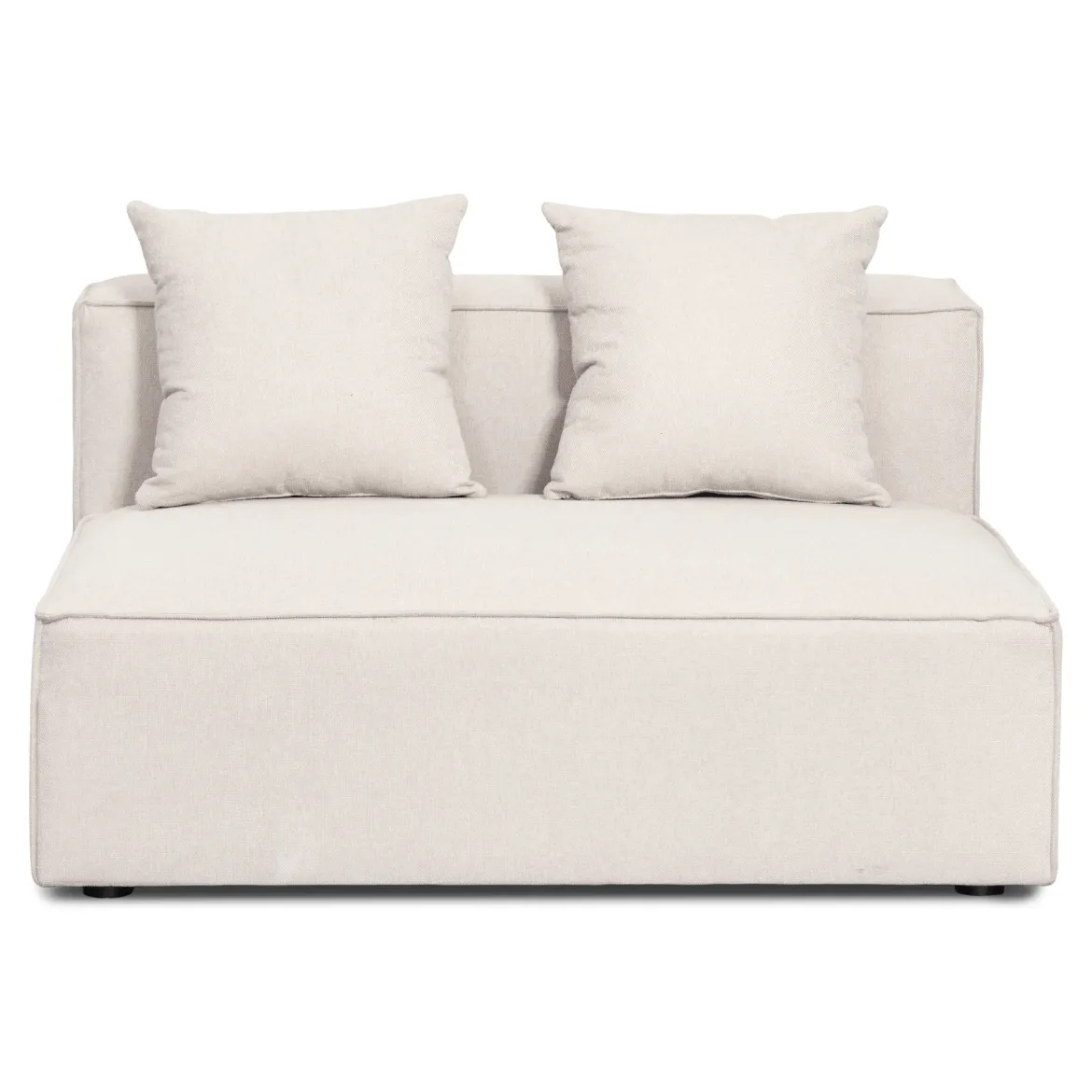 Hailey midtermodul i beige L: 121 X D: 100 X H: 65 cm