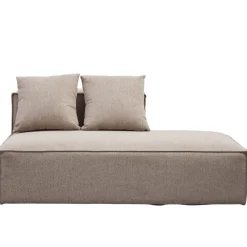 Hailey modul med halvt ryglæne højrevendt i sand L: 148 x D: 100 x H: 65 cm