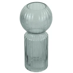 Hera glas vase grå 23 cm