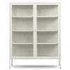 Herman Vitrineskab - Beige metal/glas - 110x40x140 cm