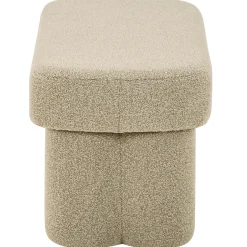 Linea bænk beige Boucle 100x42x44 cm