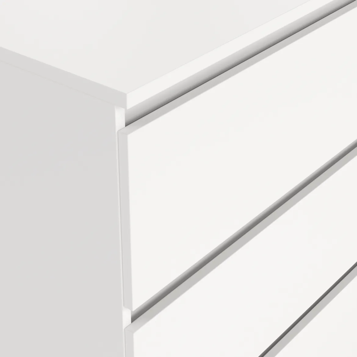Maise kommode H:70 x B:70 x D:41 cm med 3 skuffer i hvid