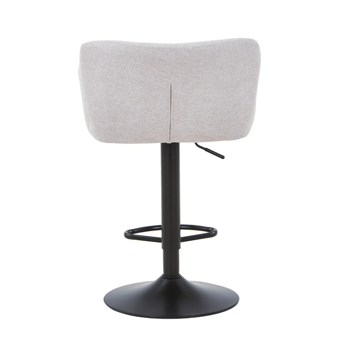 Melody Barstol - beige tekstil med justerbar højde og drejefunktion
