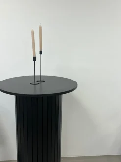 Milas rundt barbord i sort 80x105 cm