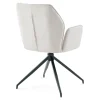 Minna Spisebordsstol - beige tekstil med drejefunktion 360 grader