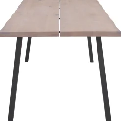 Molly plankebord - 200x95 cm - i hvidolieret eg med A-ben - (Forberedt til tillægsplader)