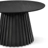 Monica lamel sofabord sort Ø78 cm
