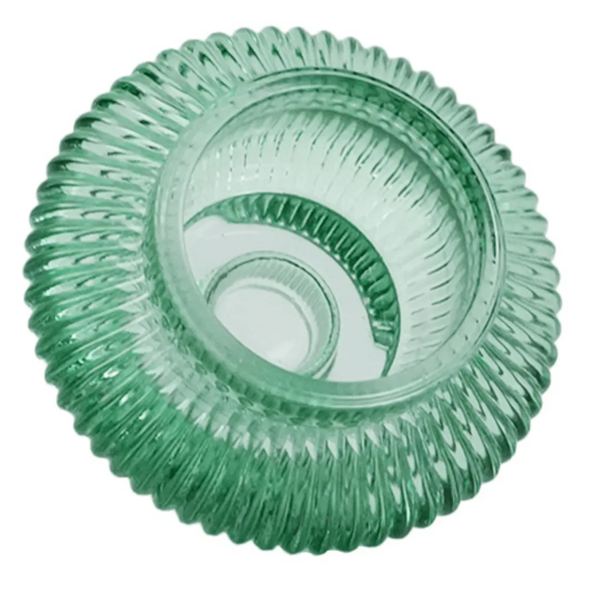 Nala glas lysestage grøn 6 cm