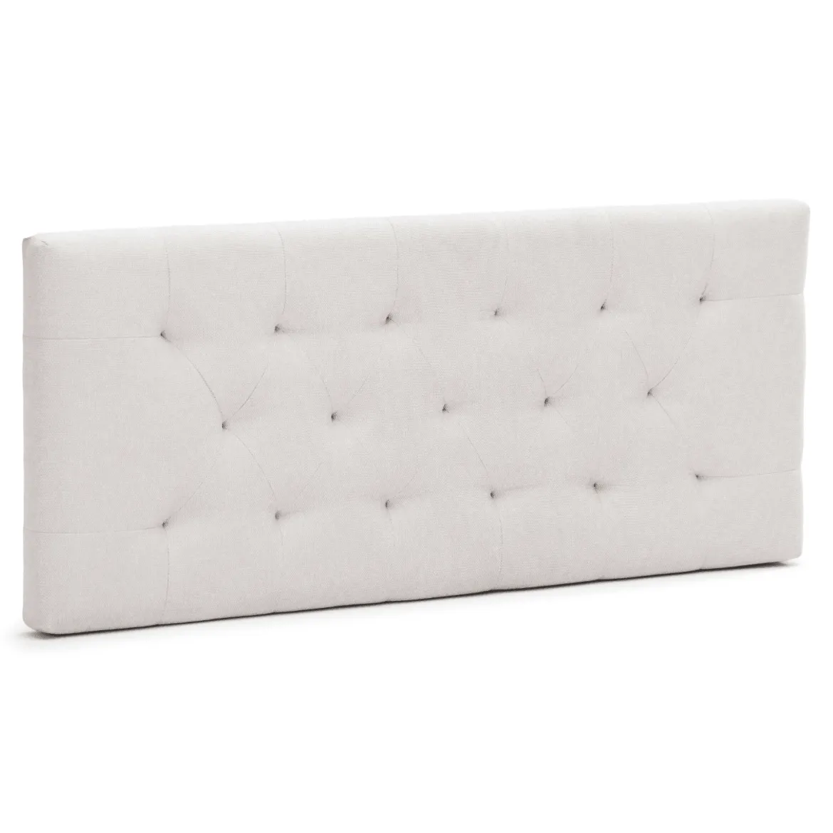 Nia sengegavl 180x63 cm i beige tekstil