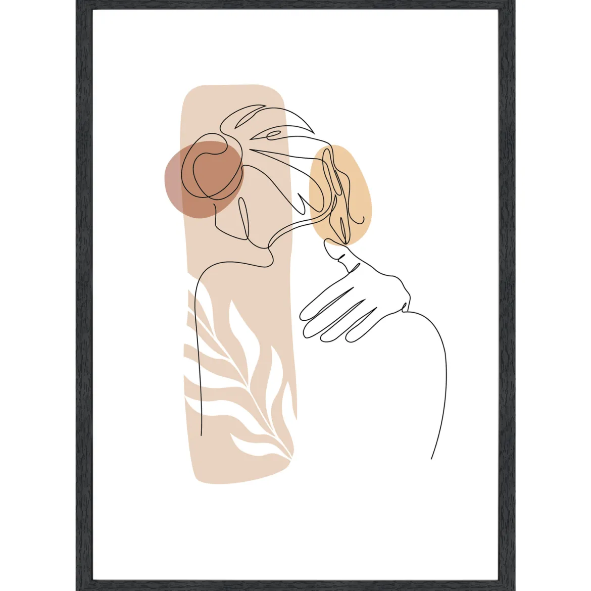 Paloma billedramme 50x70 cm sort