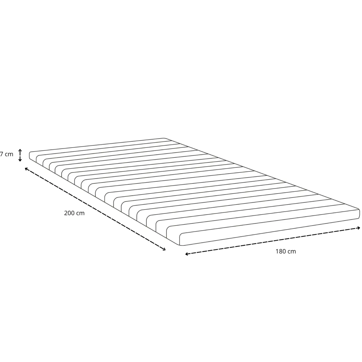 Premium boxmadras seng i beige 180x200 cm med 7 cm topmadras i memoryskum ekskl. ben