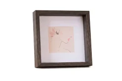 Salma dyb billedramme røget eg 25x25 cm
