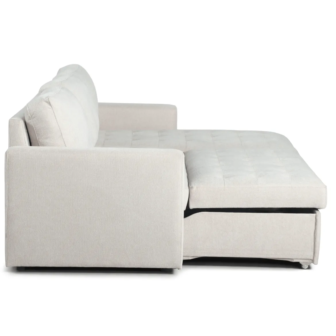 Sinus beige sovesofa med vendbar chaiselong og opbevaring