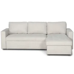 Sinus beige sovesofa med vendbar chaiselong og opbevaring