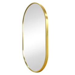 Sofie Ovalt Spejl Med Messing/Guld Ramme 50 x 80 cm